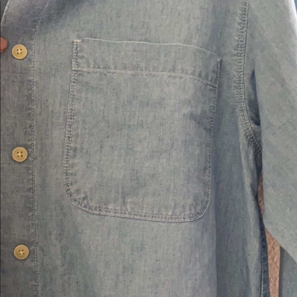 Eddie Bauer Long Sleeve Denim Top - Picture 3 of 8